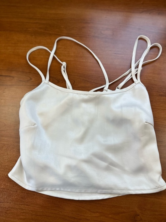La Hearts Tops - NWT L.A. Hearts Light Cream Strappy Cropped Bralette with Adjustable Ties Sz S